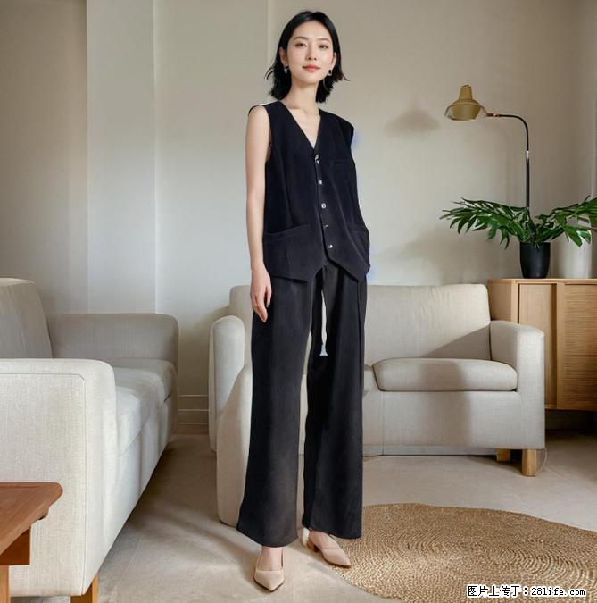 温碧霞自创IRENENA服装亚麻上衣时尚休闲单排扣马甲 - 女装 - 服装服饰 - 苏州分类信息 - 苏州28生活网 su.28life.net