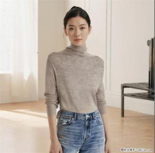 温碧霞代言IRENENA服装秋冬新款高领长袖打底衫气质百搭显瘦上衣 - 苏州28生活网 su.28life.net